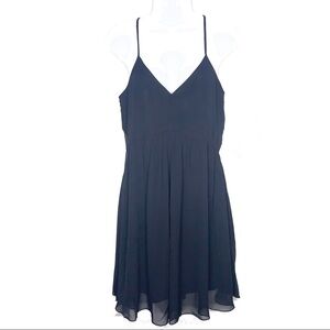 EXPRESS Black V-Neck Mini Dress S